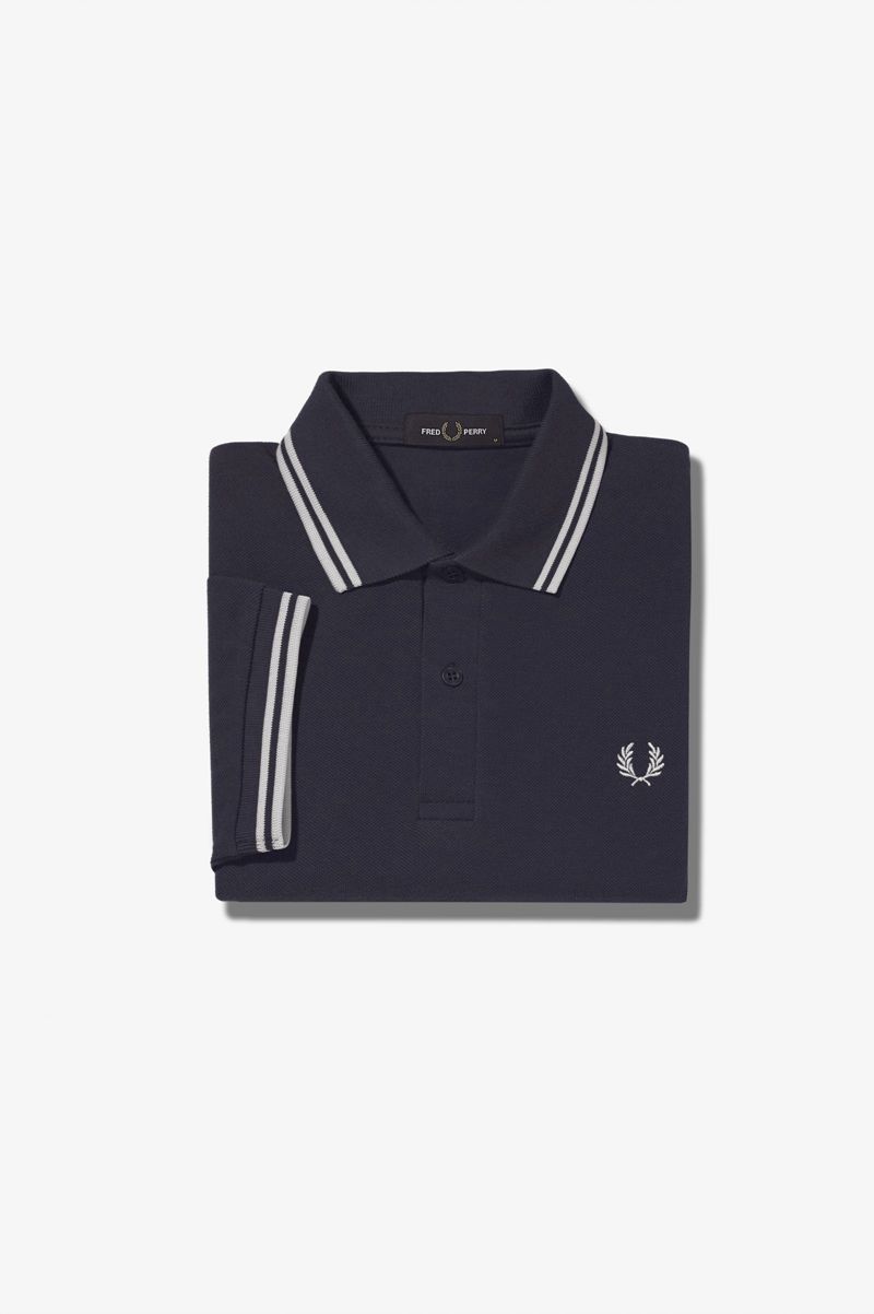 Men's Fred Perry M3600 Polo Shirts Deep Grey | 4527163-FA