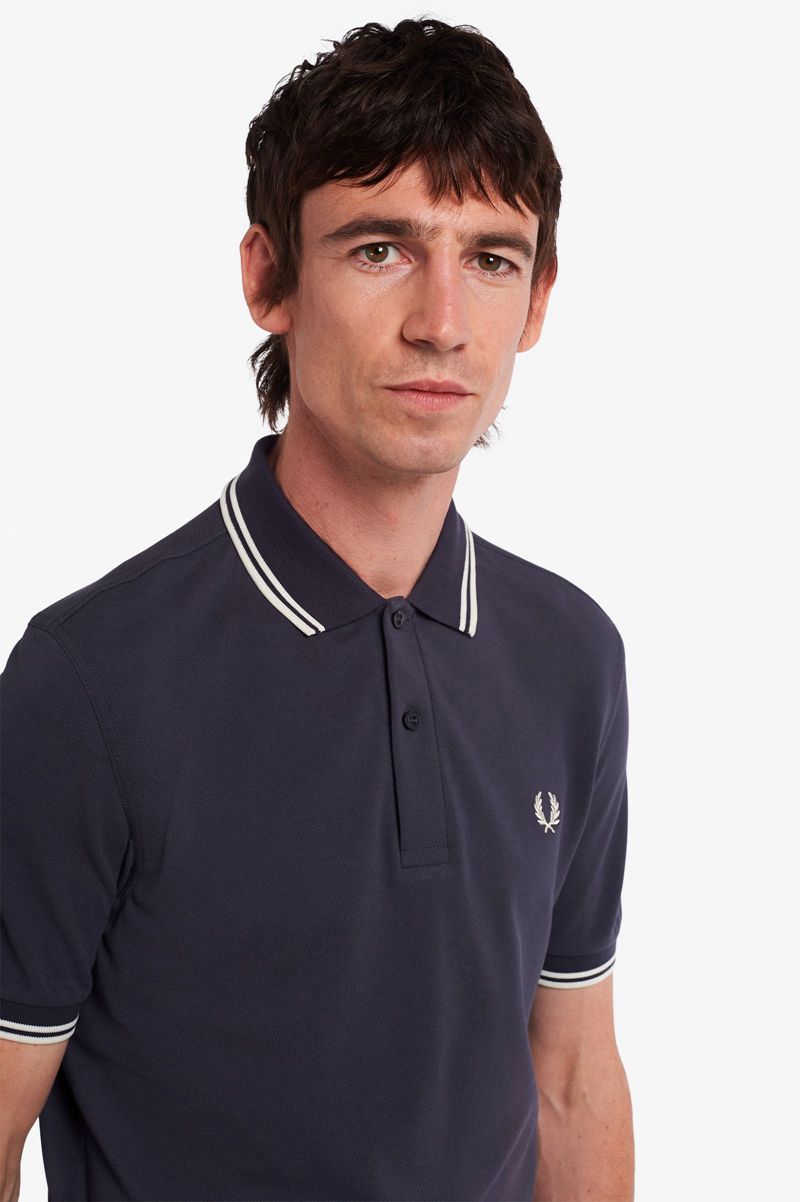 Men's Fred Perry M3600 Polo Shirts Deep Grey | 4527163-FA