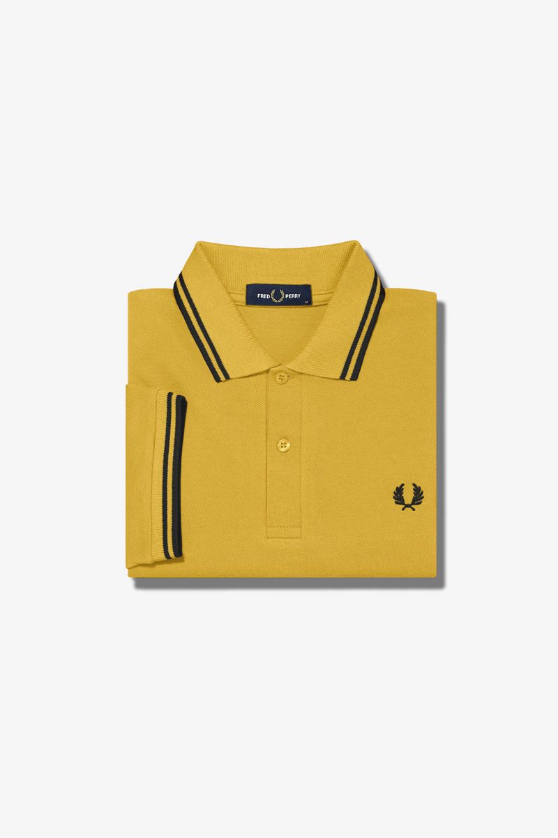 Men's Fred Perry M3600 Polo Shirts Gold | 1538629-XW