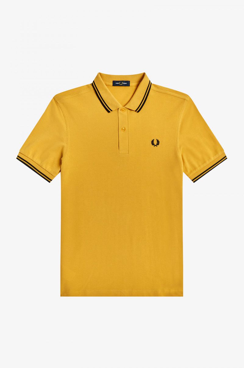 Men's Fred Perry M3600 Polo Shirts Gold | 1538629-XW