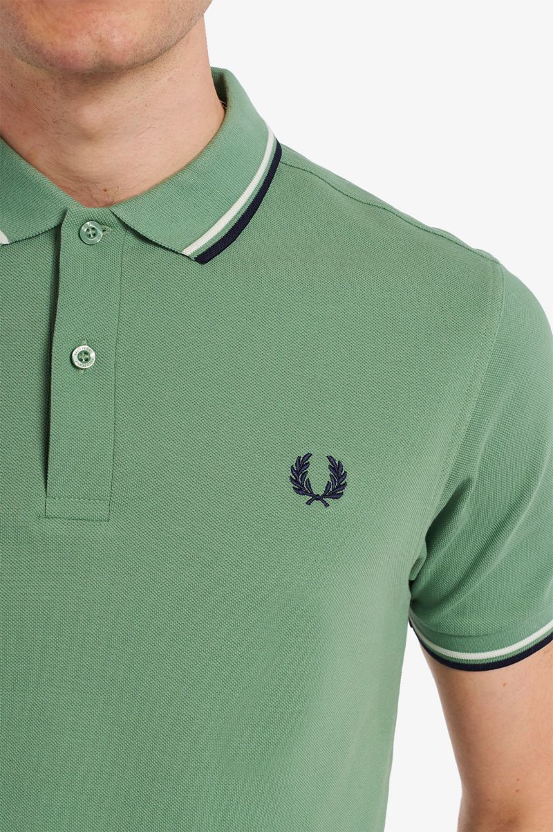 Men's Fred Perry M3600 Polo Shirts Green | 0817542-PC