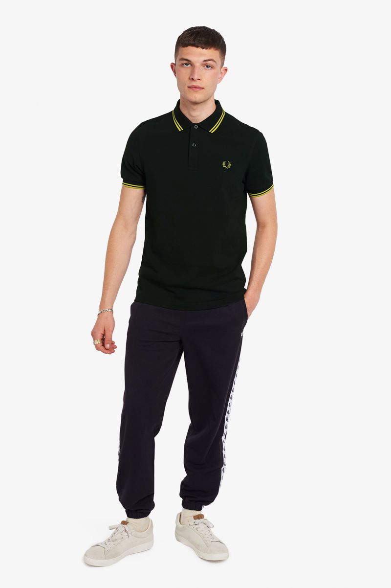 Men's Fred Perry M3600 Polo Shirts Green | 0874195-QJ