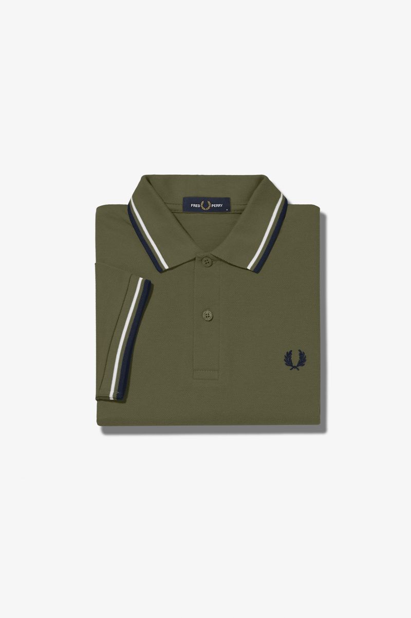 Men's Fred Perry M3600 Polo Shirts Green | 1260379-UI