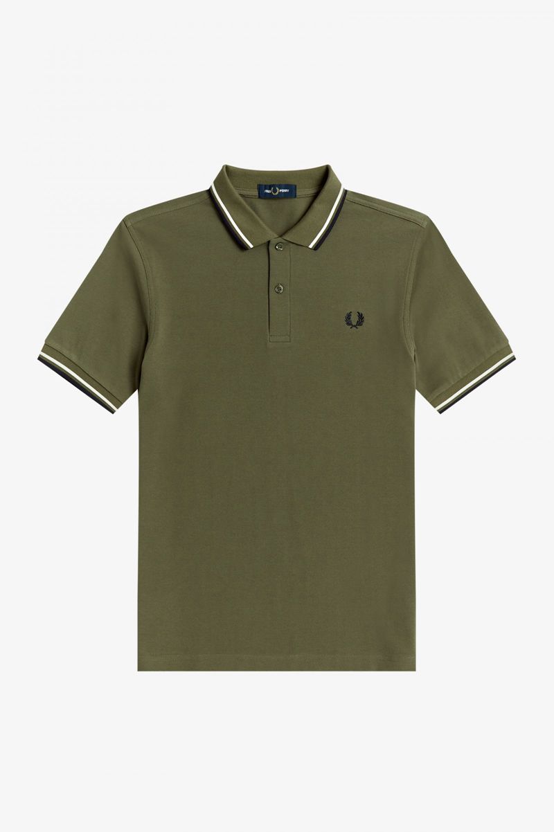 Men's Fred Perry M3600 Polo Shirts Green | 1260379-UI