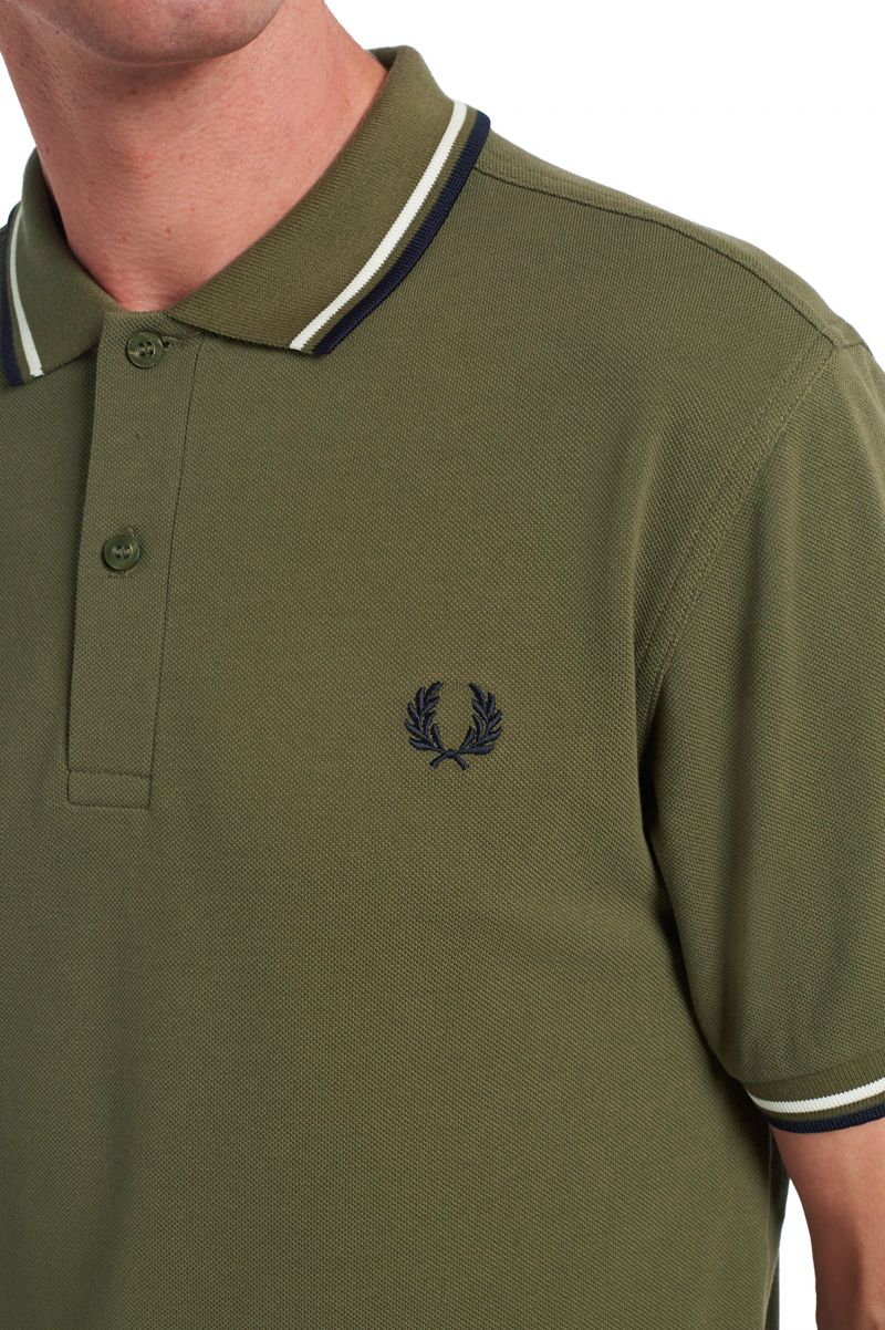 Men's Fred Perry M3600 Polo Shirts Green | 1260379-UI