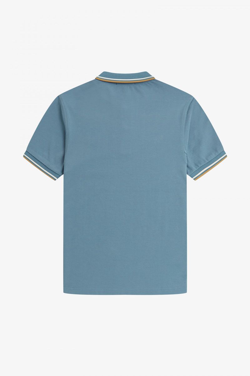 Men's Fred Perry M3600 Polo Shirts Grey Blue | 2719563-FR