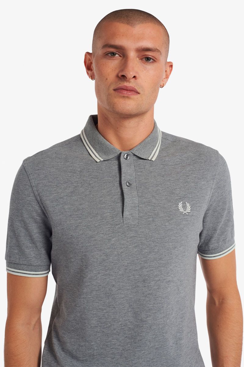 Men's Fred Perry M3600 Polo Shirts Grey | 3945021-EU