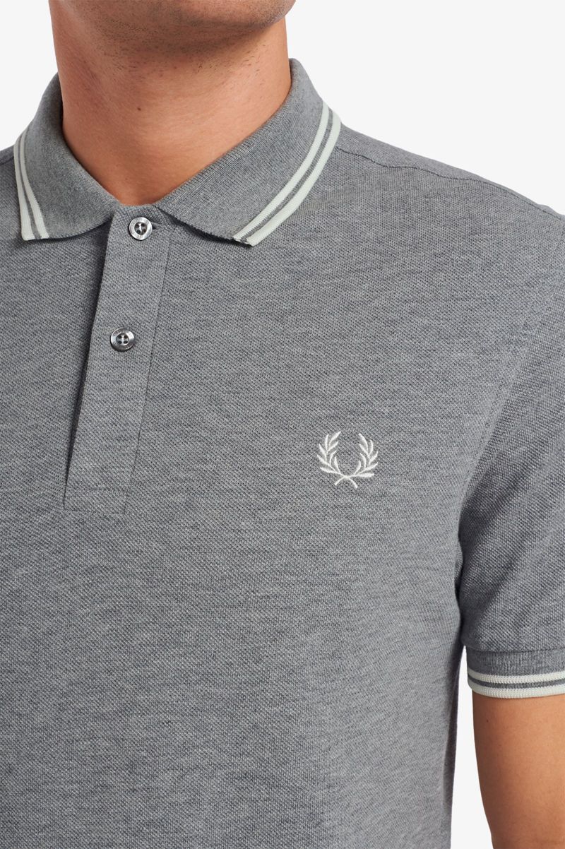 Men's Fred Perry M3600 Polo Shirts Grey | 3945021-EU