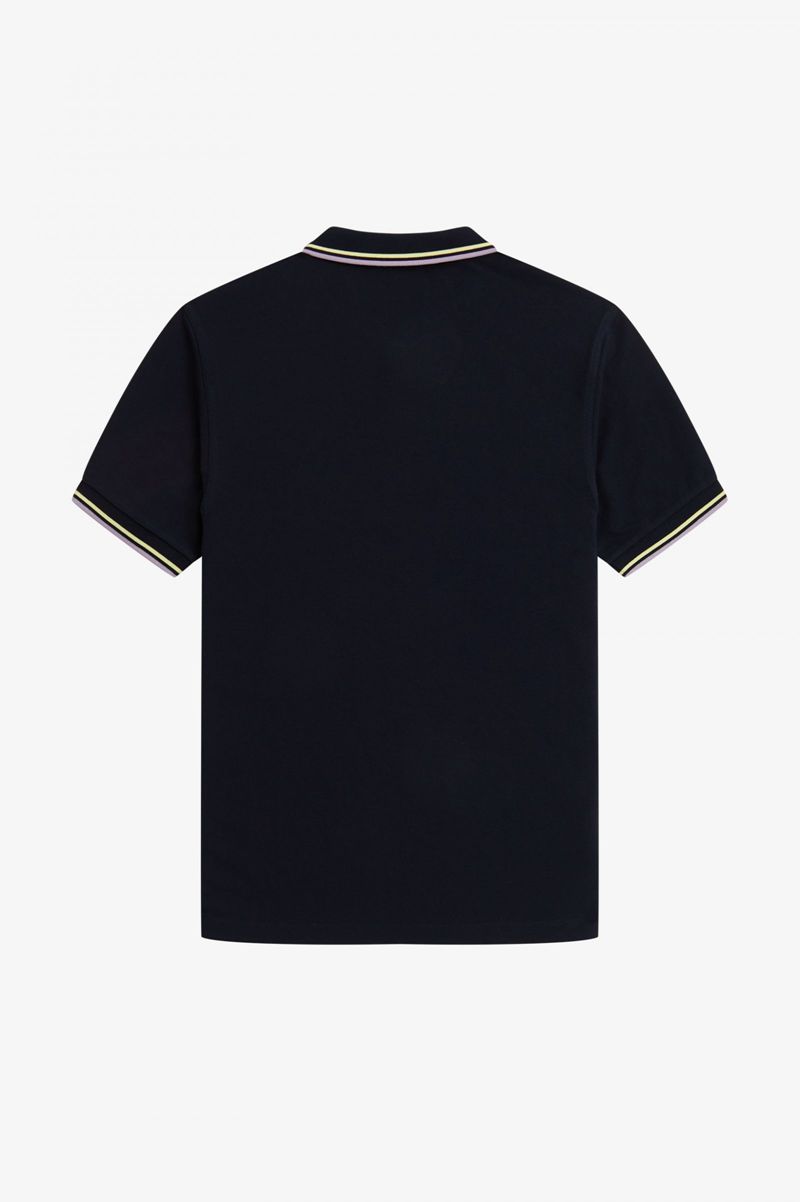 Men's Fred Perry M3600 Polo Shirts Navy | 4082915-PV