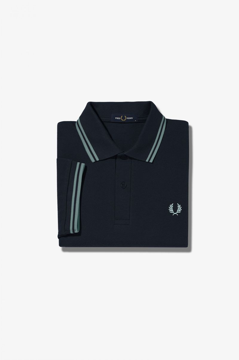 Men's Fred Perry M3600 Polo Shirts Navy | 4239870-JK