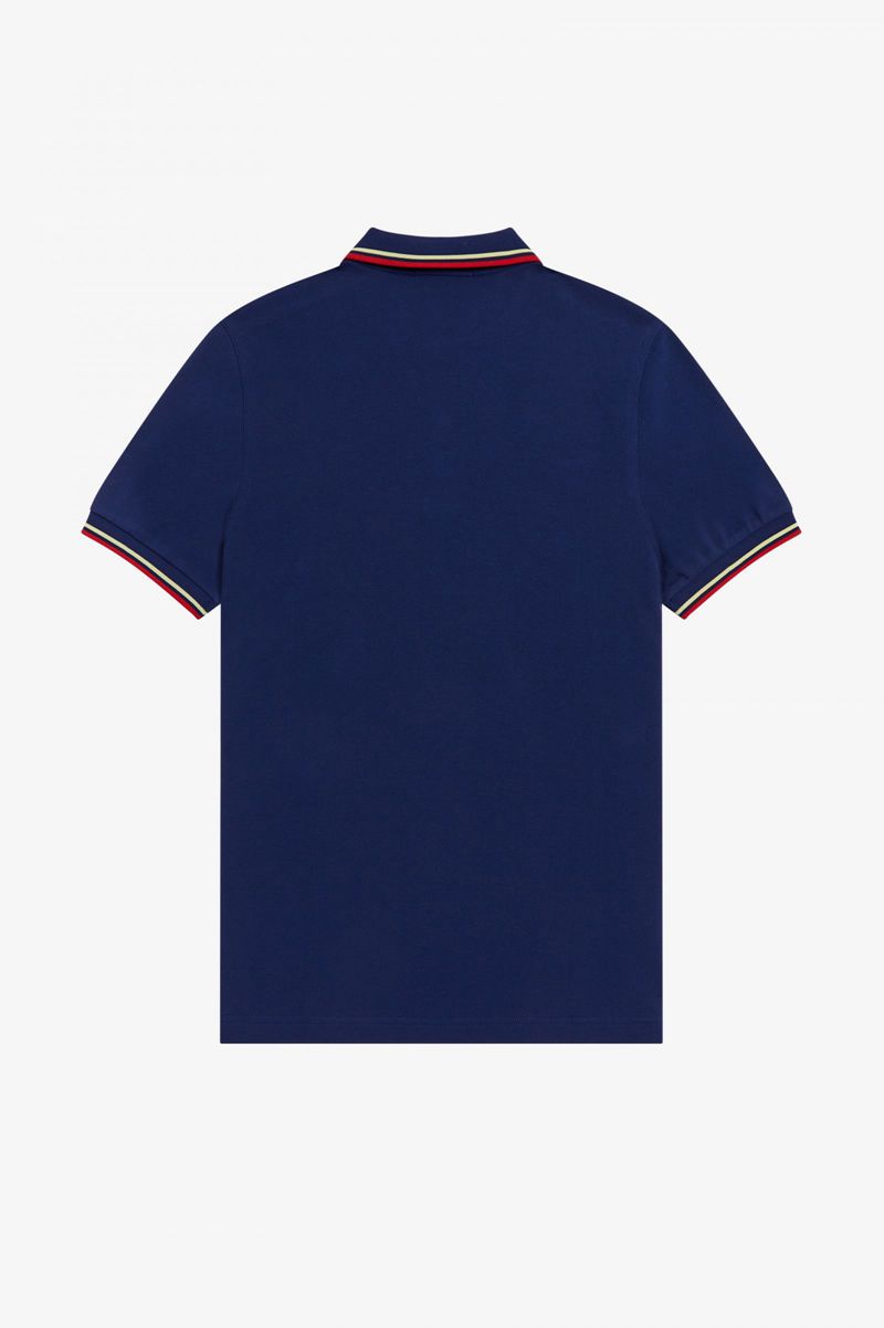 Men's Fred Perry M3600 Polo Shirts Navy | 4561370-IZ