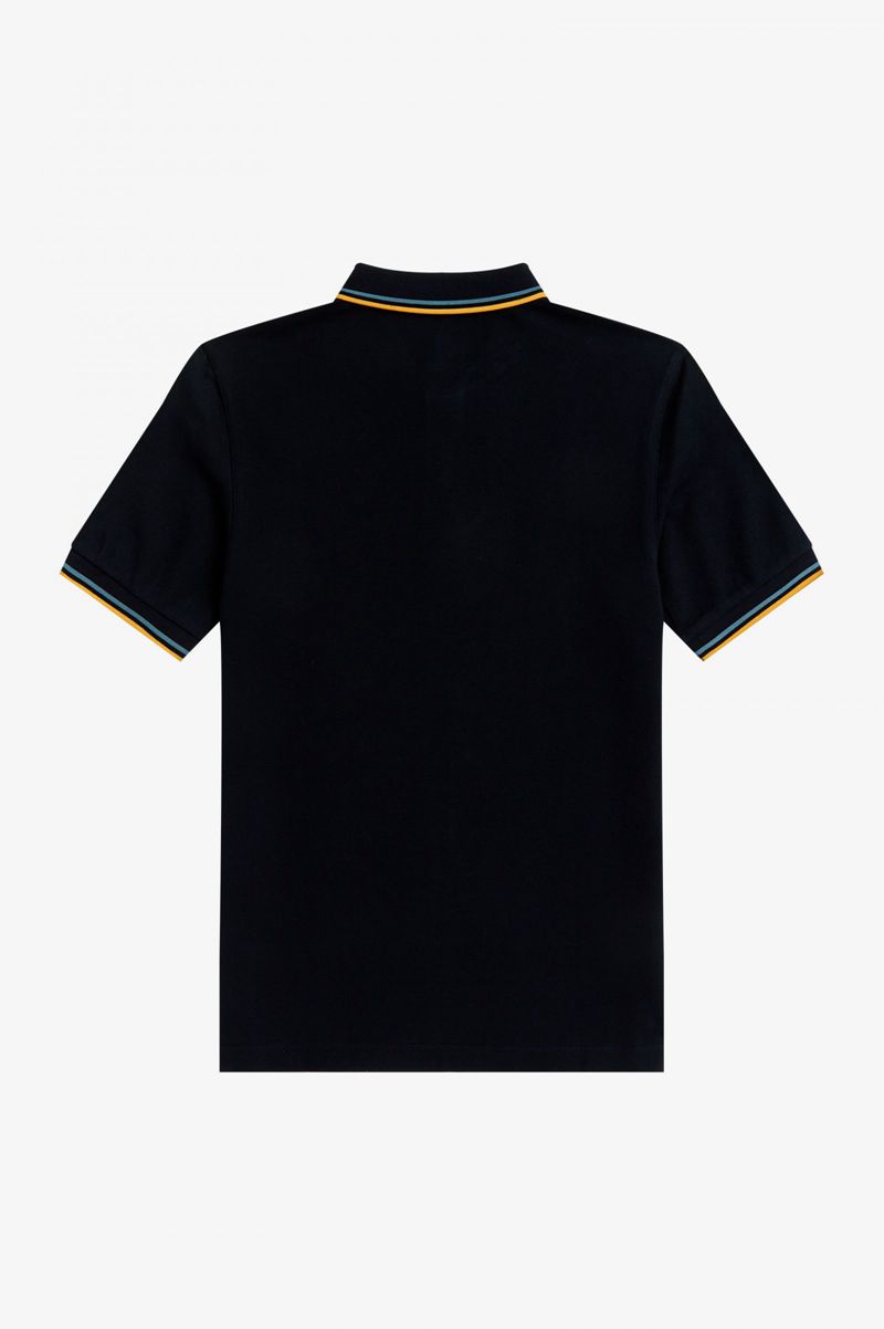 Men's Fred Perry M3600 Polo Shirts Navy | 6354179-WO