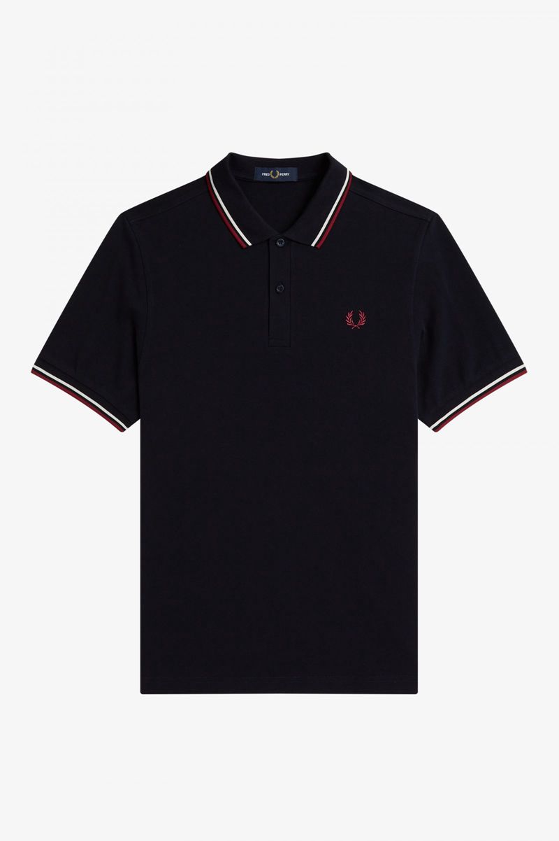 Men's Fred Perry M3600 Polo Shirts Navy | 8910354-NG