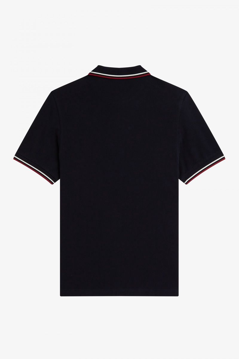 Men's Fred Perry M3600 Polo Shirts Navy | 8910354-NG