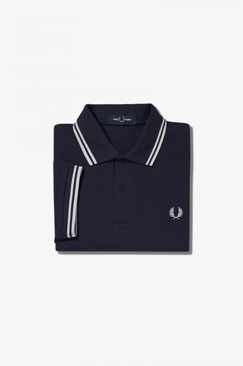 Men's Fred Perry M3600 Polo Shirts Navy | 9861205-IJ