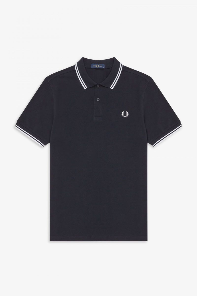 Men's Fred Perry M3600 Polo Shirts Navy | 9861205-IJ