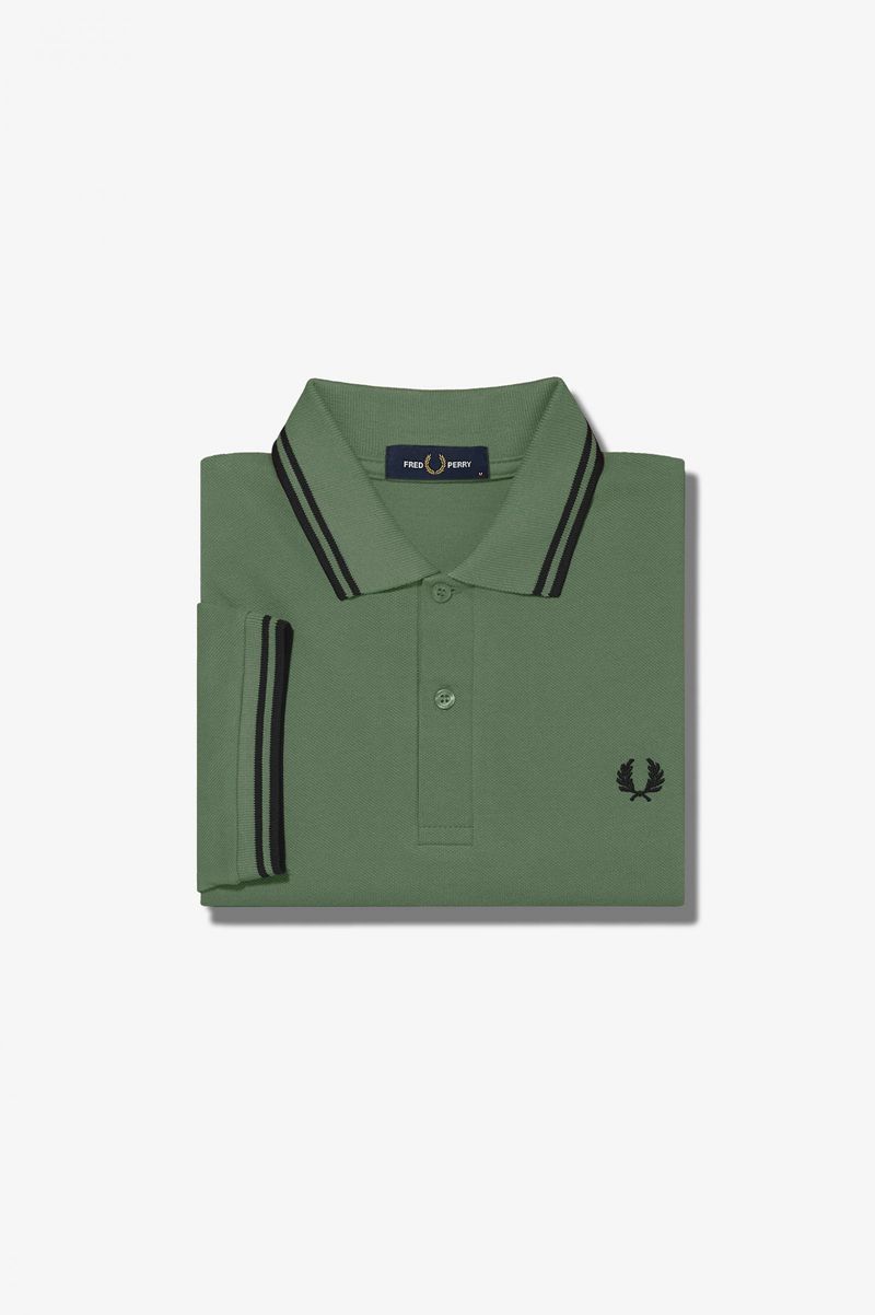 Men's Fred Perry M3600 Polo Shirts Olive Green | 0781594-FX