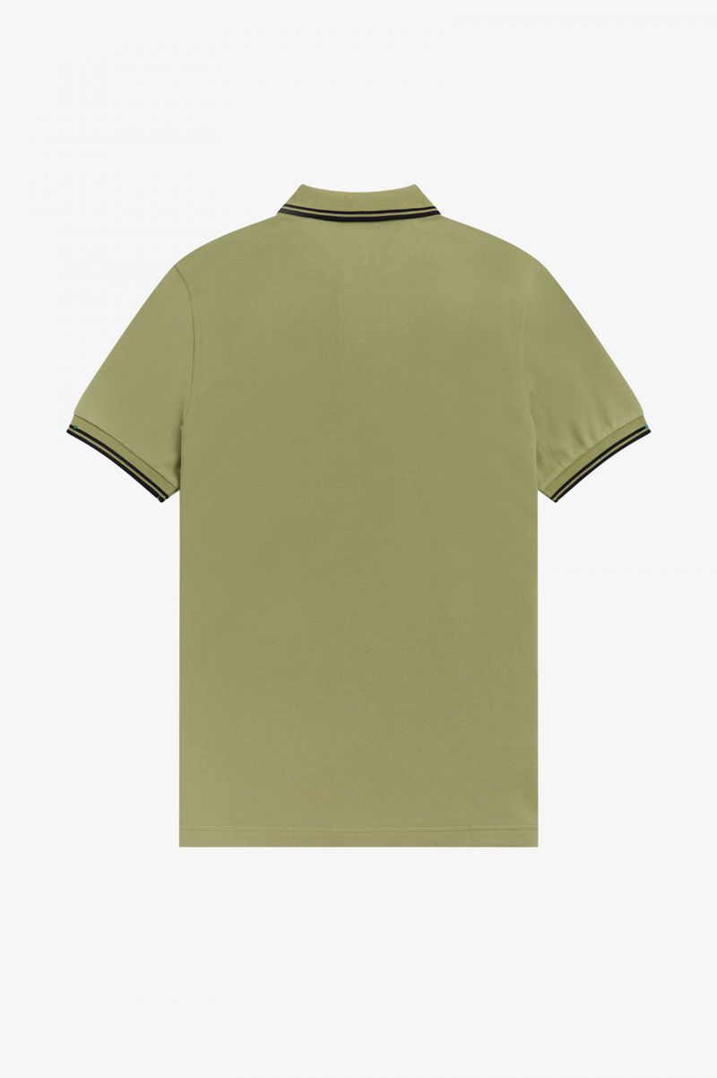 Men's Fred Perry M3600 Polo Shirts Olive Green | 0781594-FX