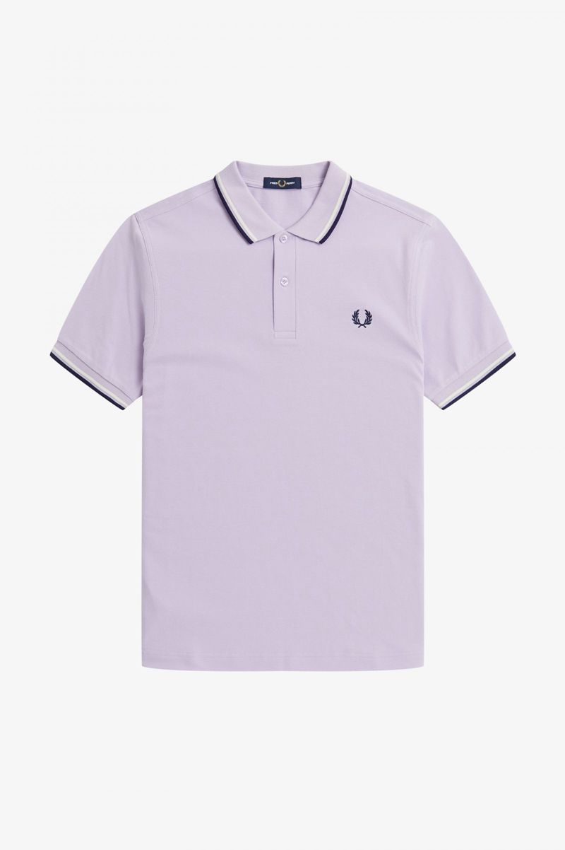 Men's Fred Perry M3600 Polo Shirts Purple | 2415076-IR