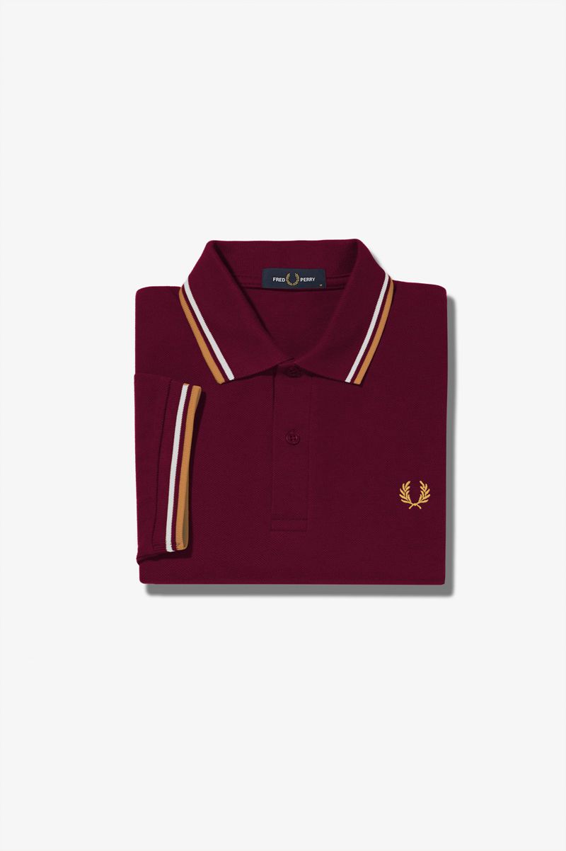 Men's Fred Perry M3600 Polo Shirts Red | 7521396-ZD