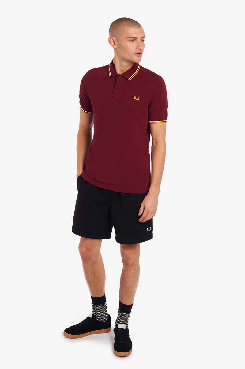 Men's Fred Perry M3600 Polo Shirts Red | 7521396-ZD