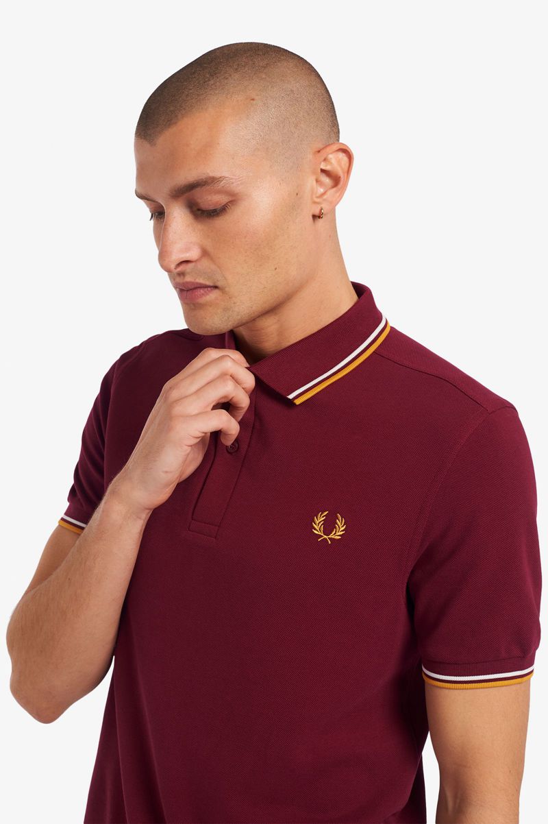 Men's Fred Perry M3600 Polo Shirts Red | 7521396-ZD