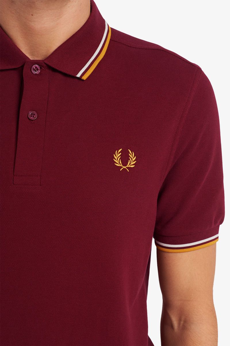 Men's Fred Perry M3600 Polo Shirts Red | 7521396-ZD