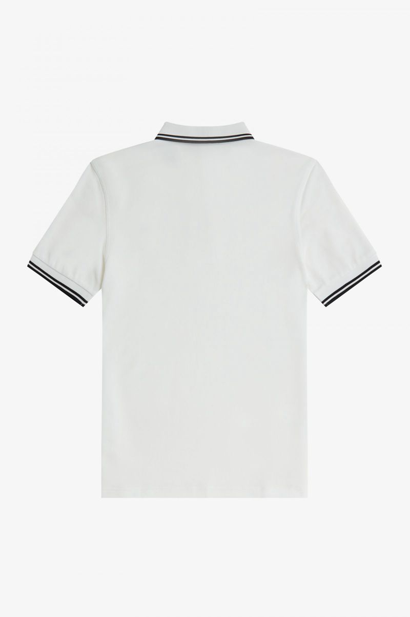 Men's Fred Perry M3600 Polo Shirts White | 1983246-MD