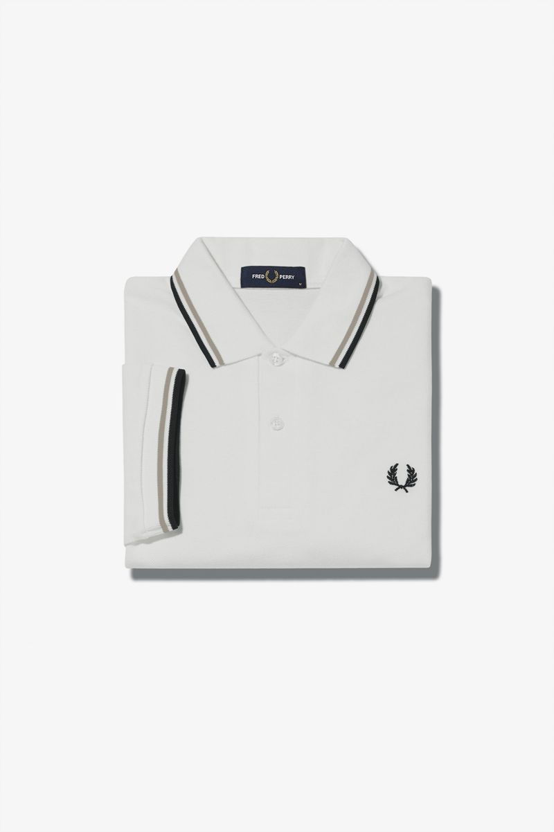 Men's Fred Perry M3600 Polo Shirts White | 2610875-DY