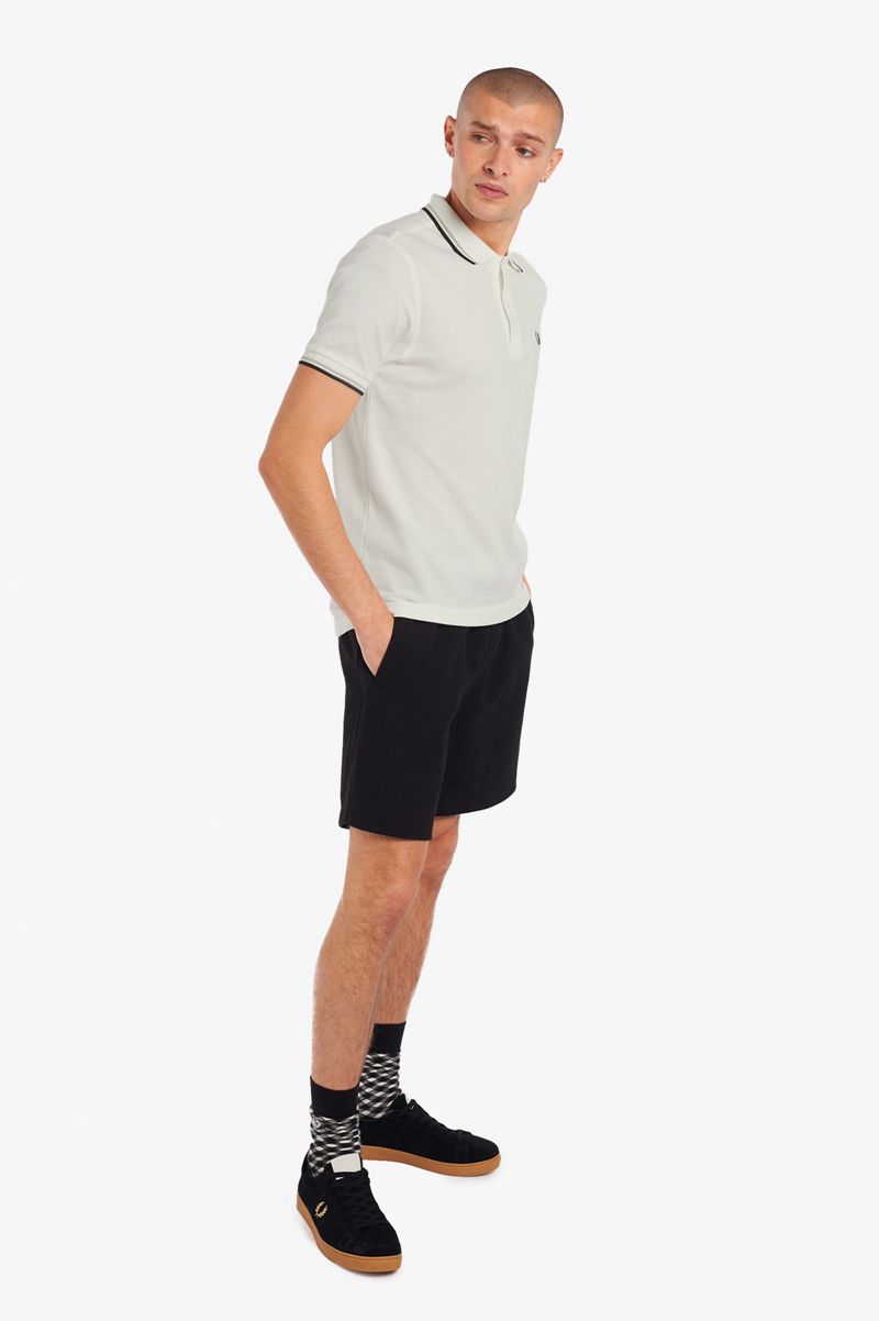 Men's Fred Perry M3600 Polo Shirts White | 2610875-DY