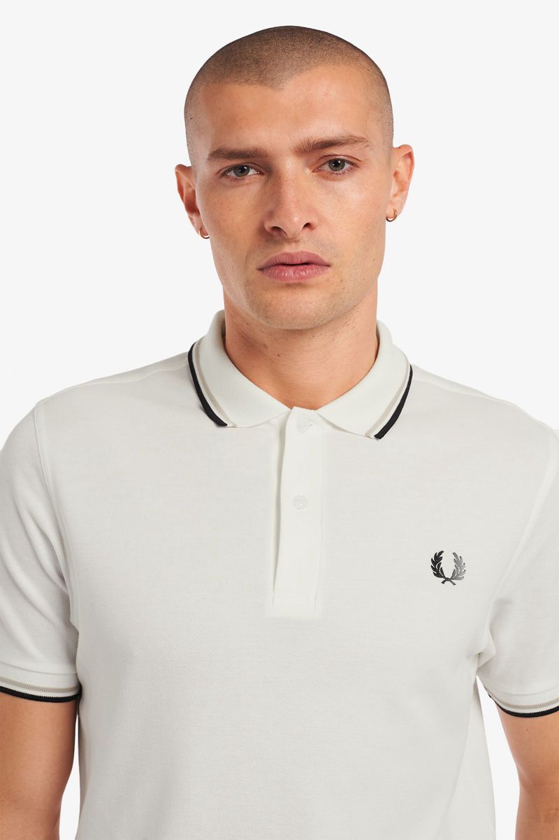 Men's Fred Perry M3600 Polo Shirts White | 2610875-DY