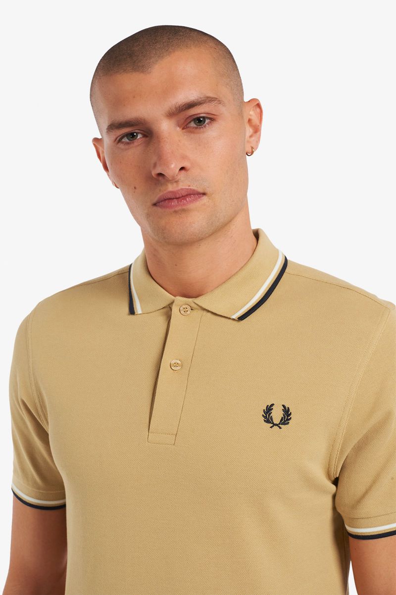 Men's Fred Perry M3600 Polo Shirts White | 2781469-ZC