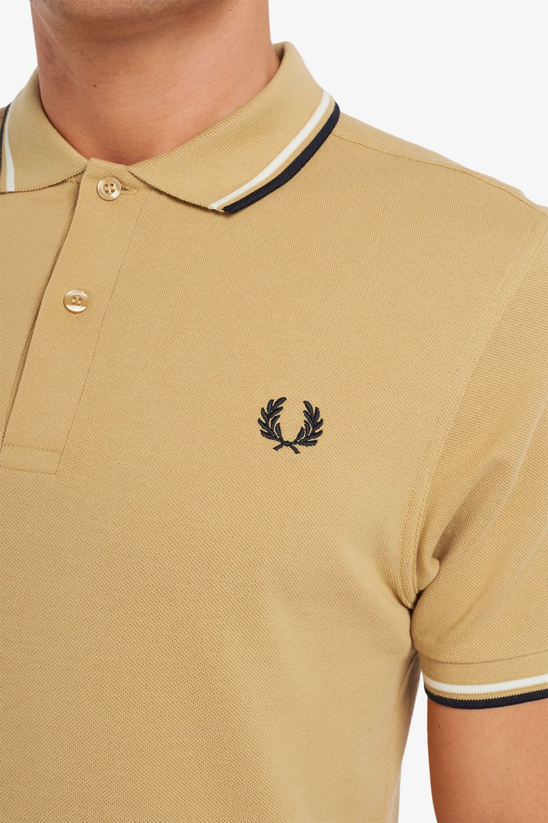 Men's Fred Perry M3600 Polo Shirts White | 2781469-ZC