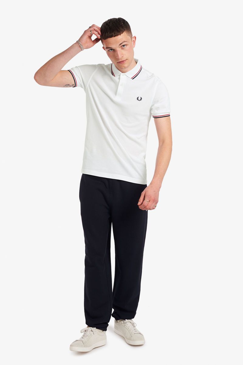 Men's Fred Perry M3600 Polo Shirts White | 3826140-HS