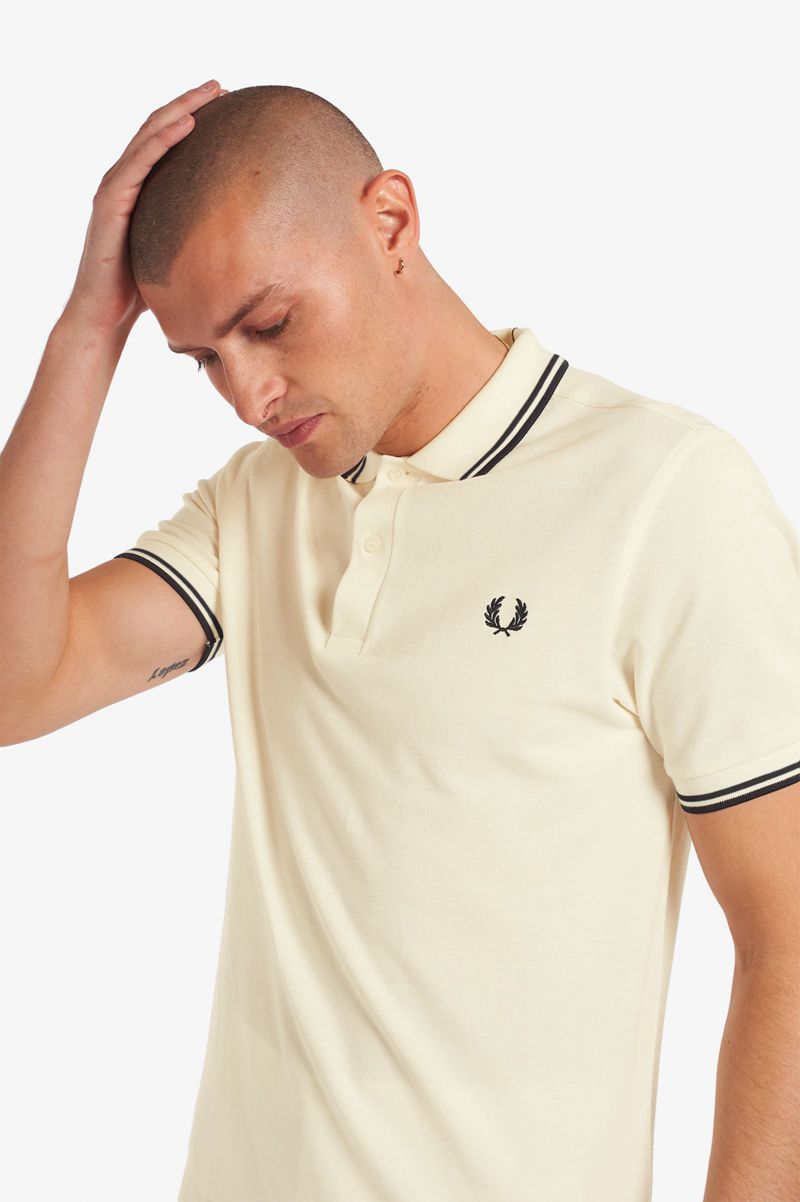 Men's Fred Perry M3600 Polo Shirts White | 5649730-XR