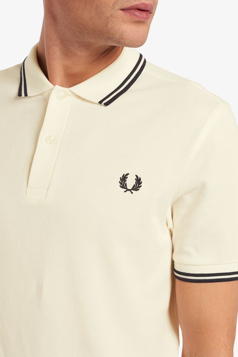 Men's Fred Perry M3600 Polo Shirts White | 5649730-XR