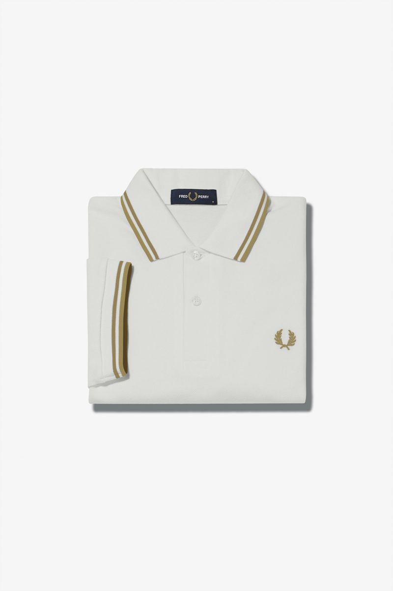 Men's Fred Perry M3600 Polo Shirts White | 7605148-ZT