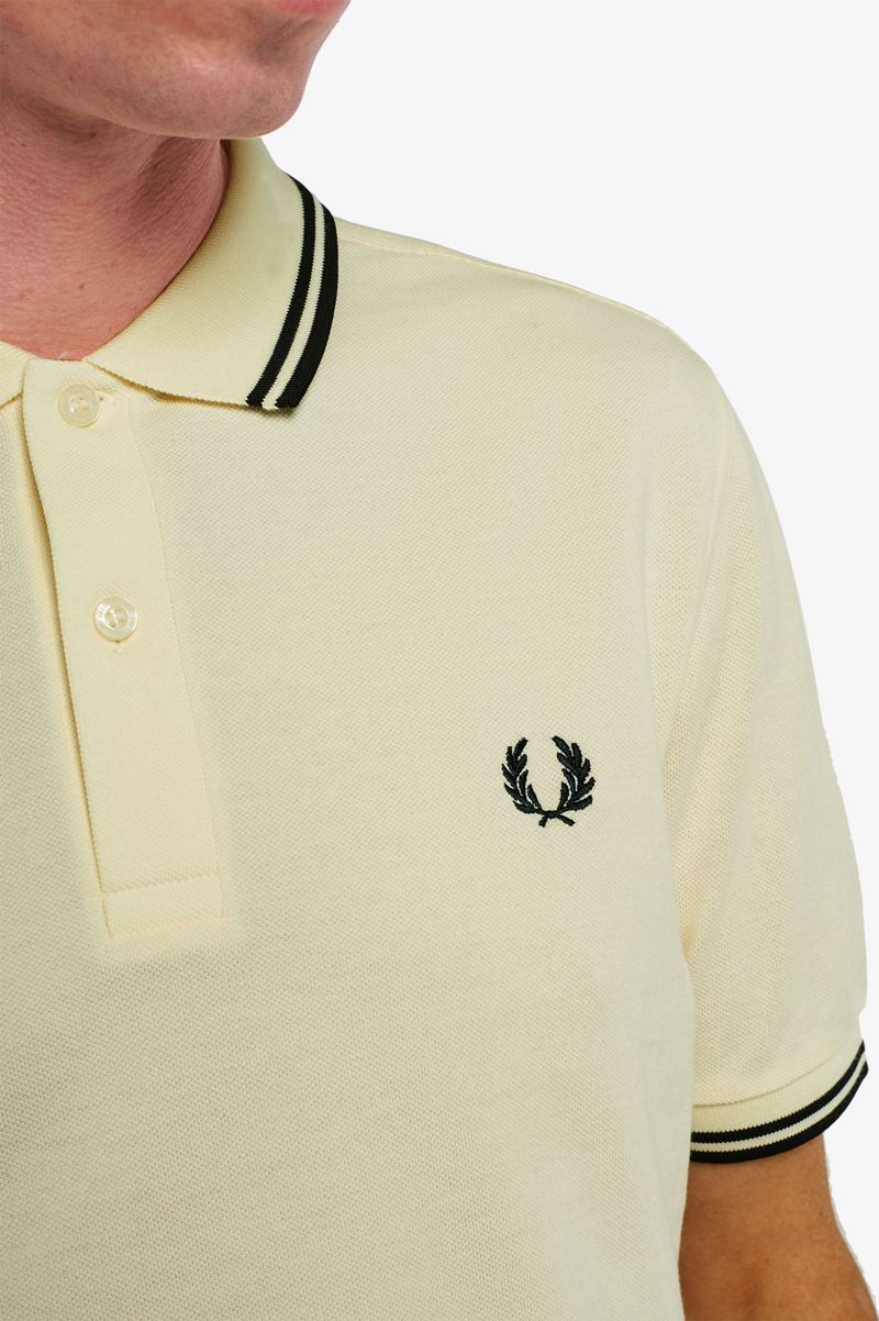 Men's Fred Perry M3600 Polo Shirts White | 8470265-UM