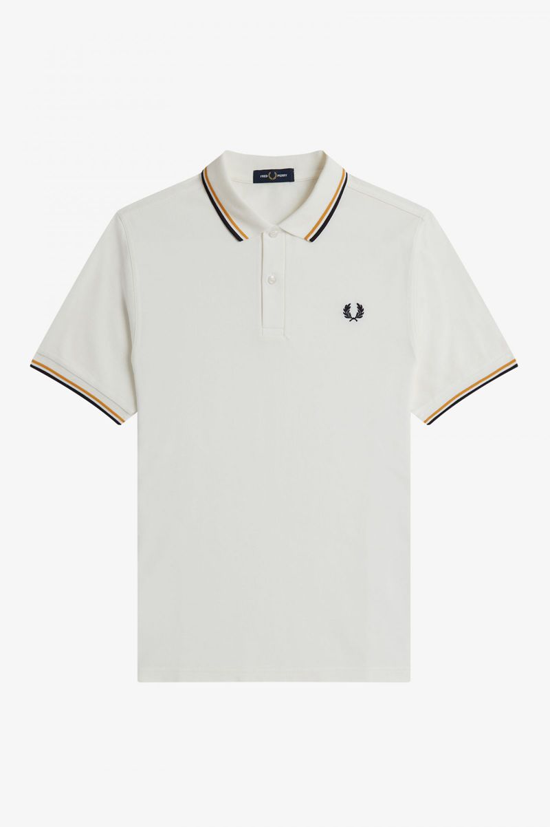 Men's Fred Perry M3600 Polo Shirts White | 8593607-NG