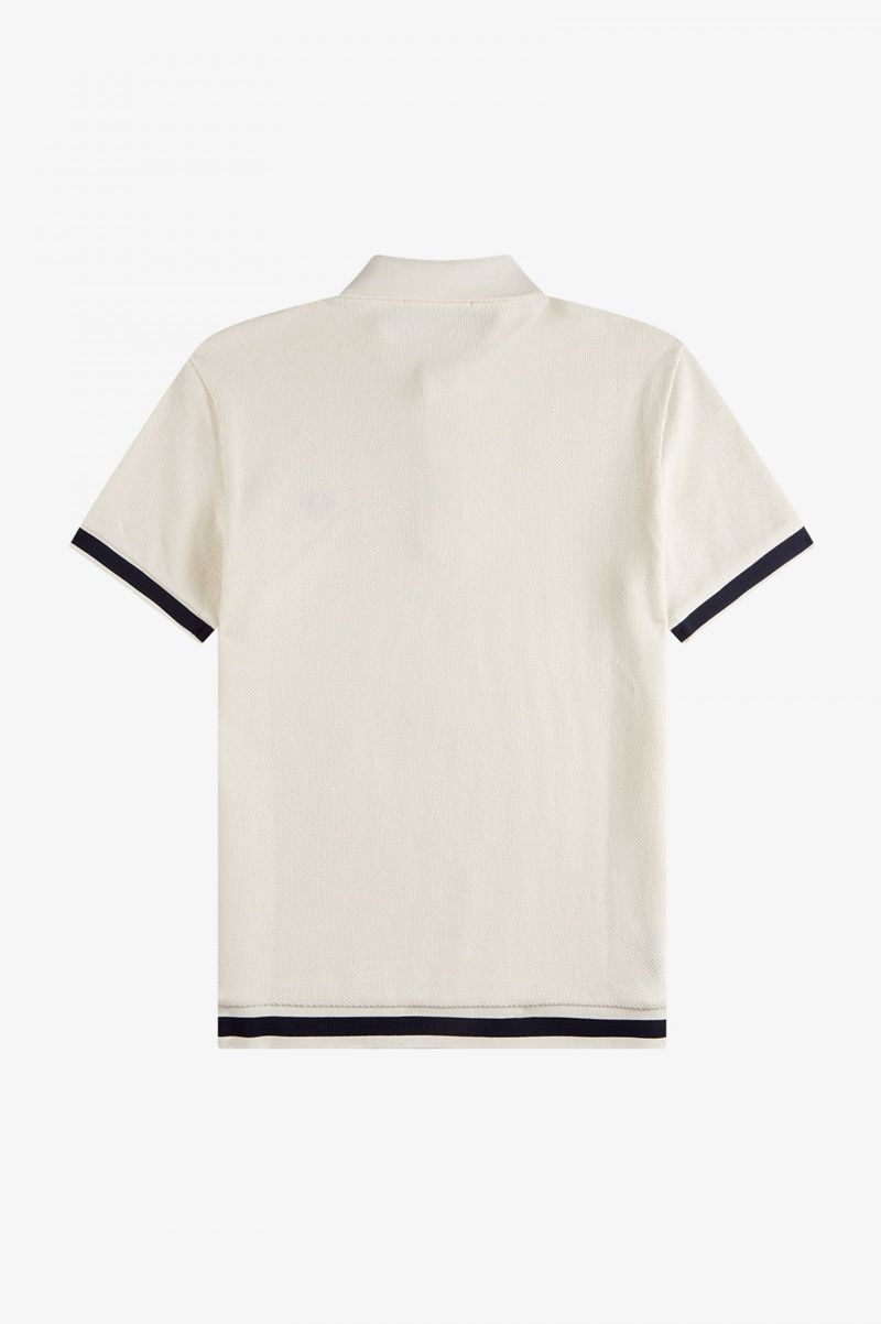 Men's Fred Perry M3807 Polo Shirts White | 2145860-WR