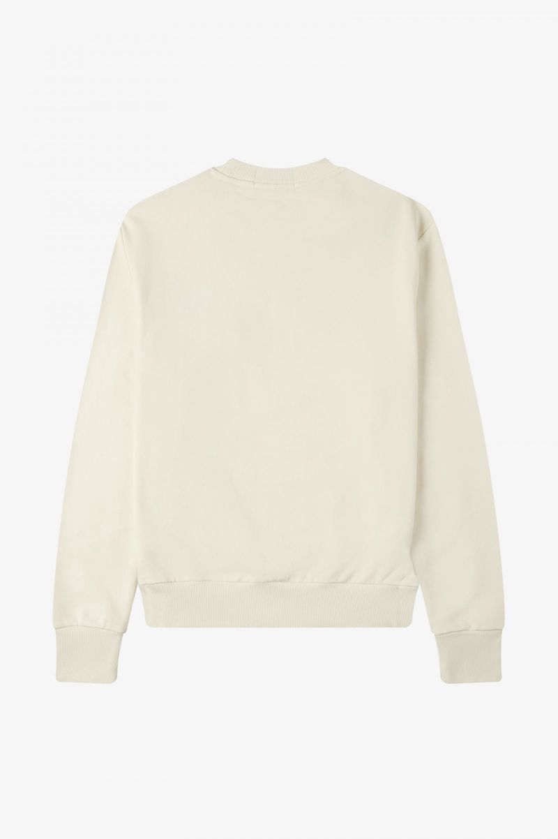 Men's Fred Perry M3836 Sweatshirts White | 5038197-XK