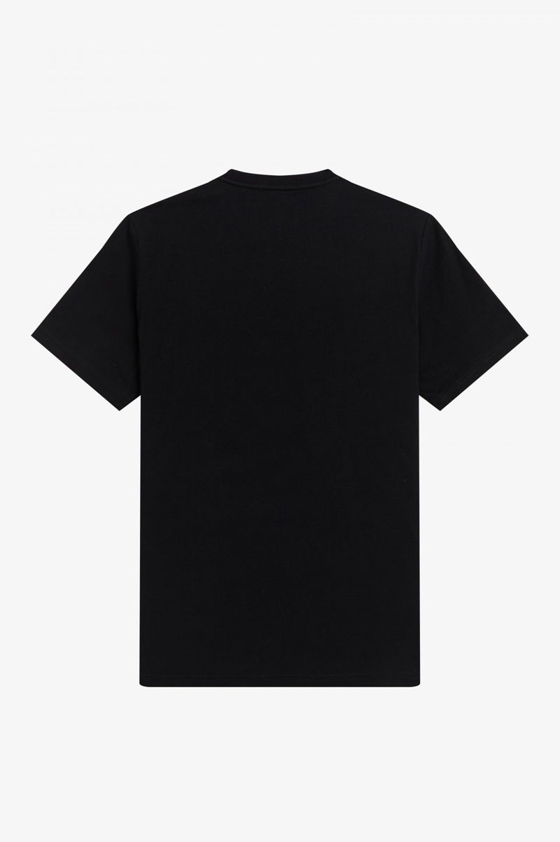 Men's Fred Perry M3838 T-Shirts Black | 0684271-KE