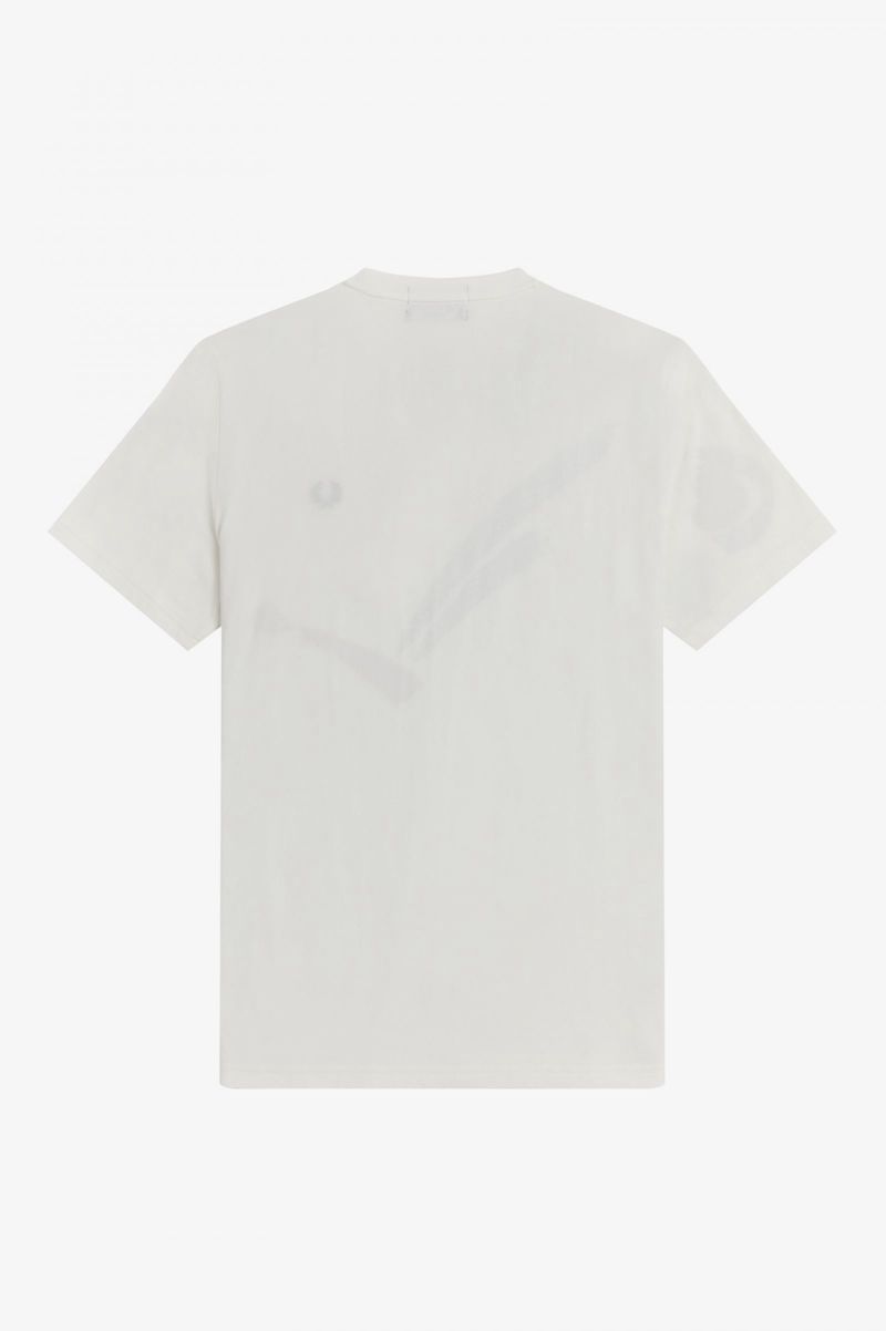 Men's Fred Perry M3839 T-Shirts White | 8520467-NE