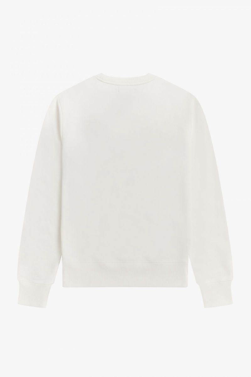 Men's Fred Perry M3840 Sweatshirts White | 4321850-IO