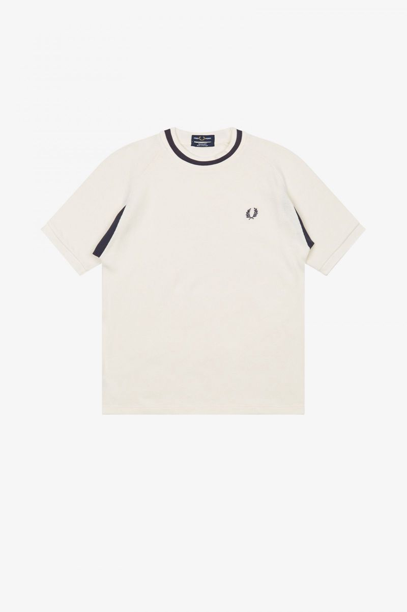 Men's Fred Perry M3844 T-Shirts White | 2514986-HA