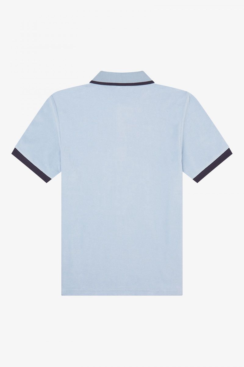 Men's Fred Perry M3845 Polo Shirts Blue | 5163248-VI