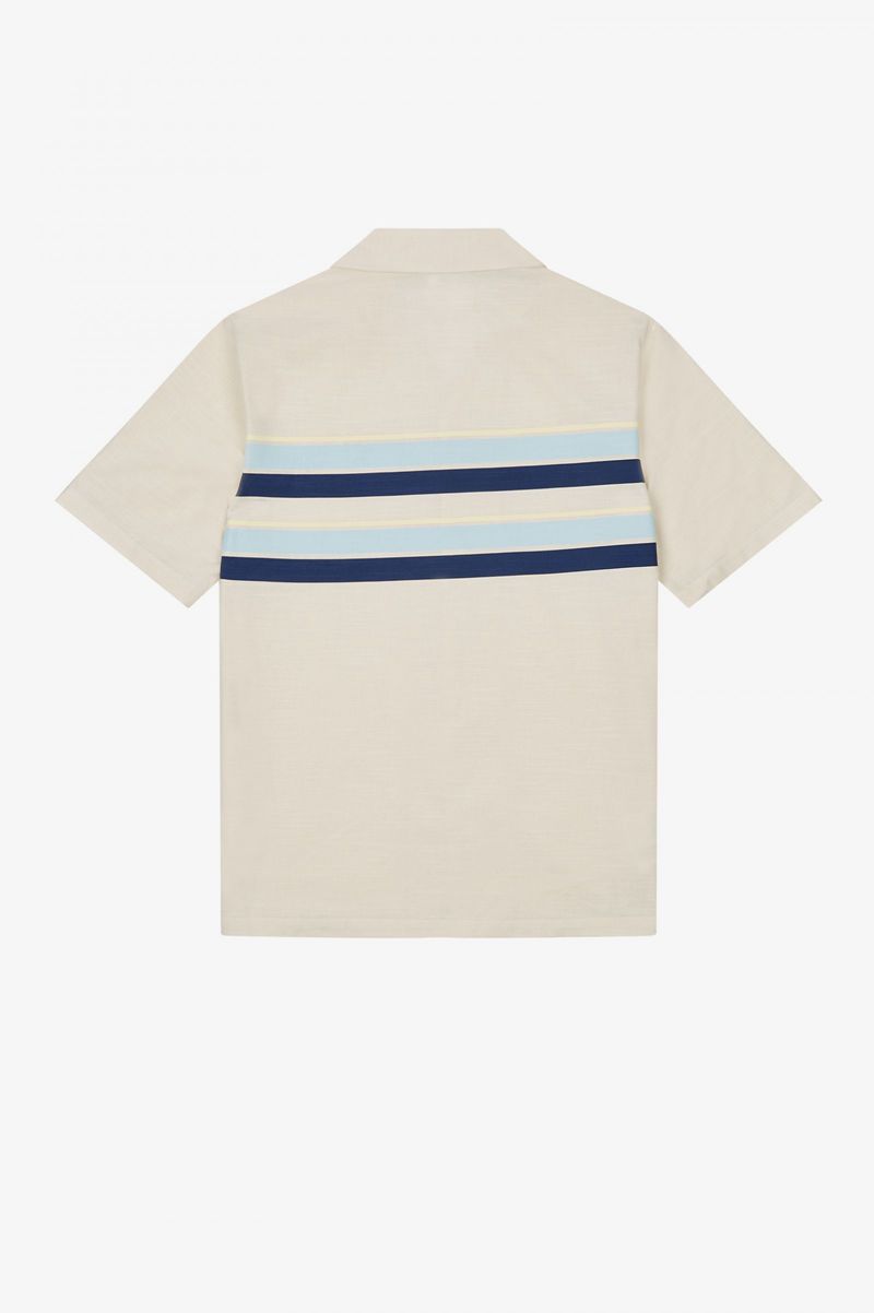 Men's Fred Perry M3851 Shirts White | 0238164-IG