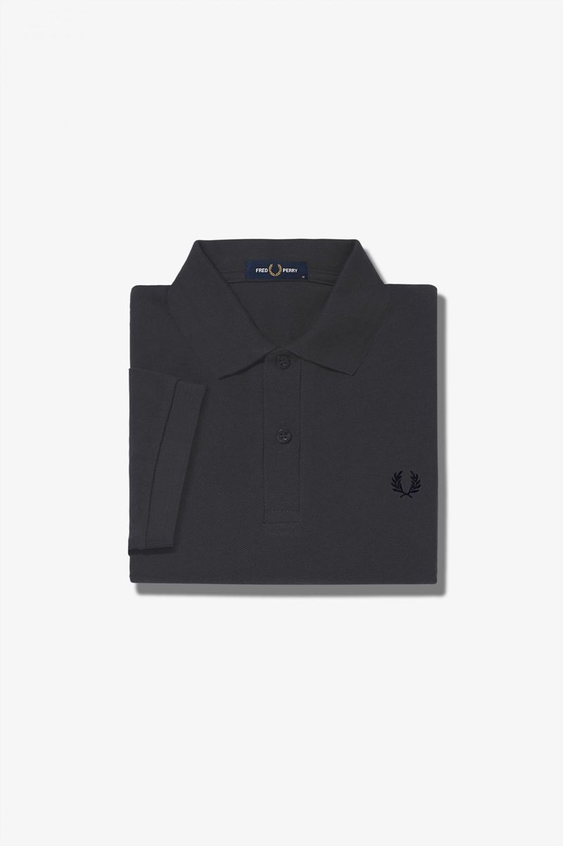 Men's Fred Perry M6000 Polo Shirts Black | 1084963-ZT