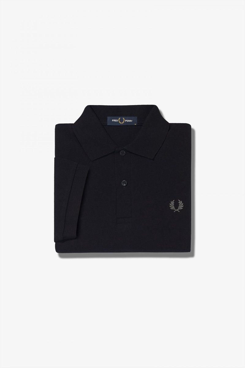 Men's Fred Perry M6000 Polo Shirts Black | 8321956-FV