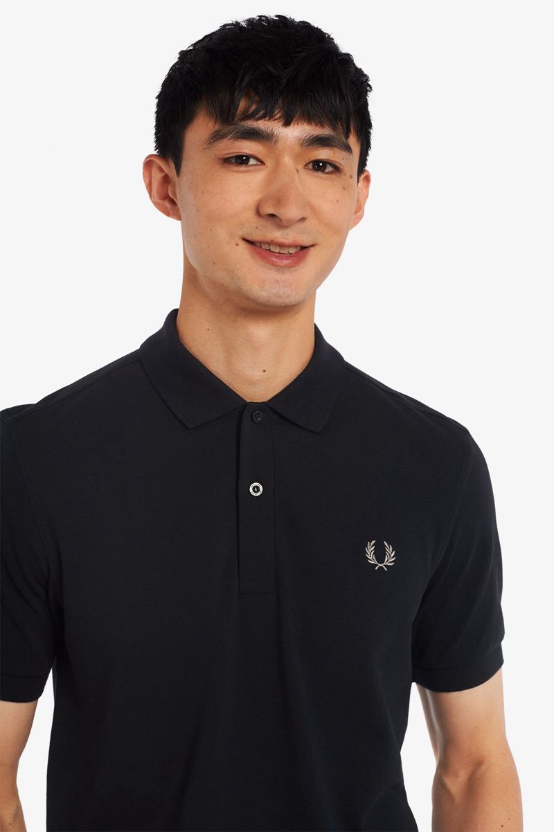 Men's Fred Perry M6000 Polo Shirts Black | 8321956-FV